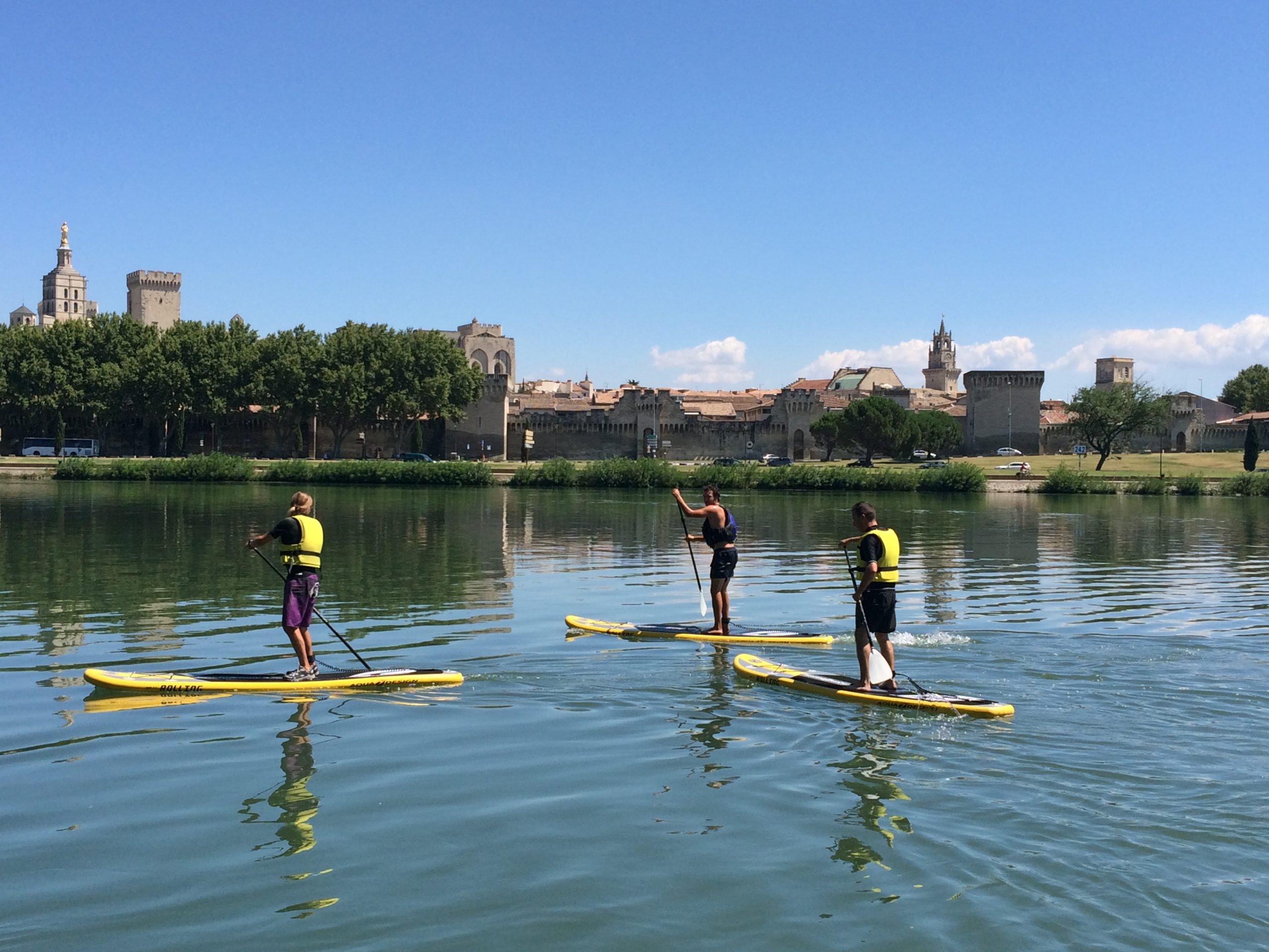 Paddle sur le Rhône